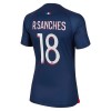 Maillot de Supporter Paris Saint-Germain 2023-24 R.Sanches 18 Domicile Pour Femme